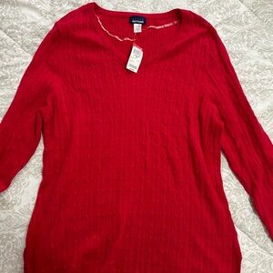 Eddie Bauer Red Sweater